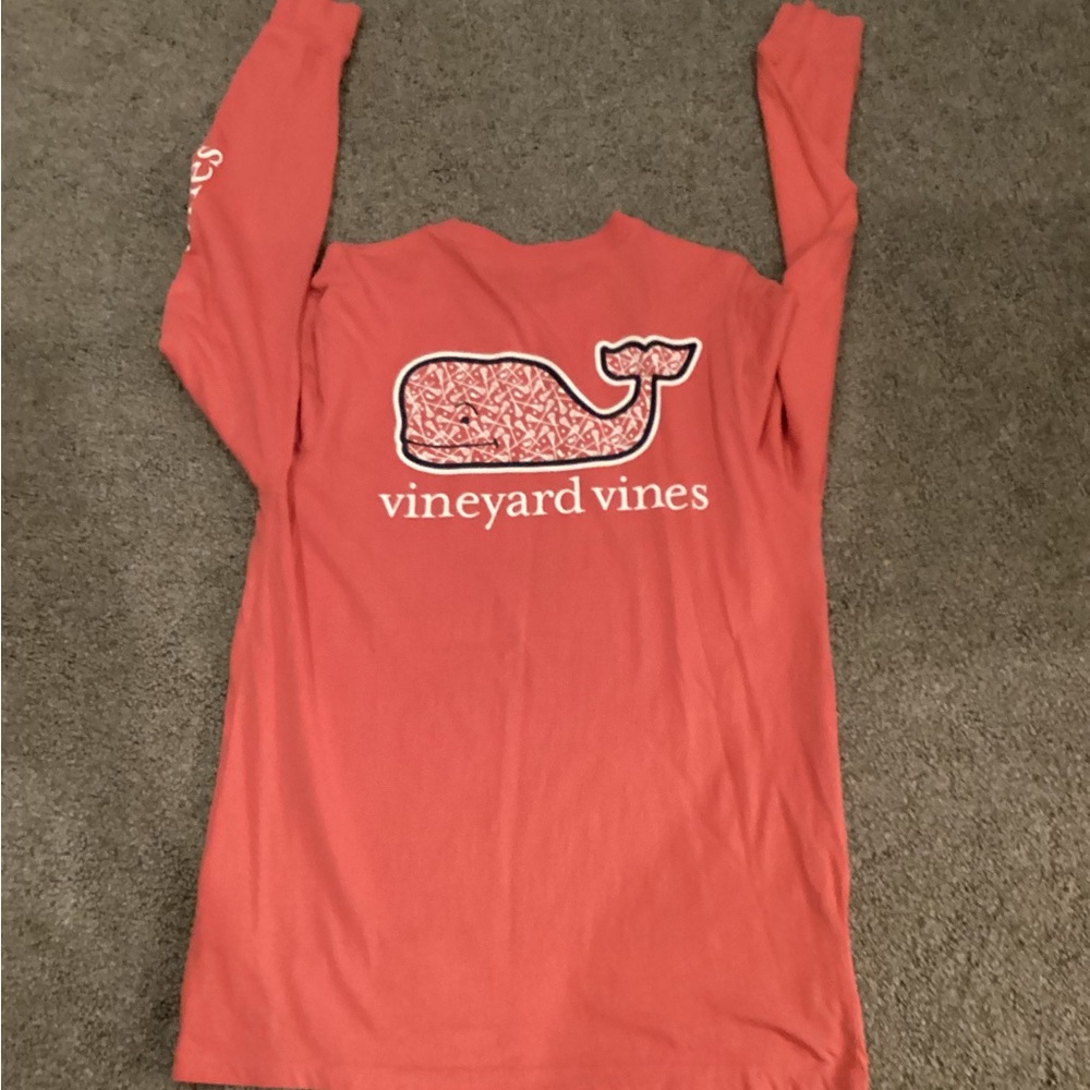 Vineyard Vines Coral Long Sleeve Shirt - Picture 2 of 2